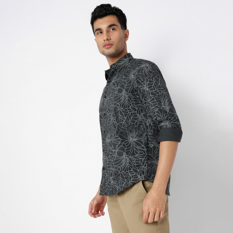Image of MARK & ALBERT Men's Slim Fit Cotton Formal Shirt