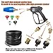 EDOU Direct Pressure Washer Short Gun Kit | 5,000 PSI Max Working Pressure | Includes: 3/8