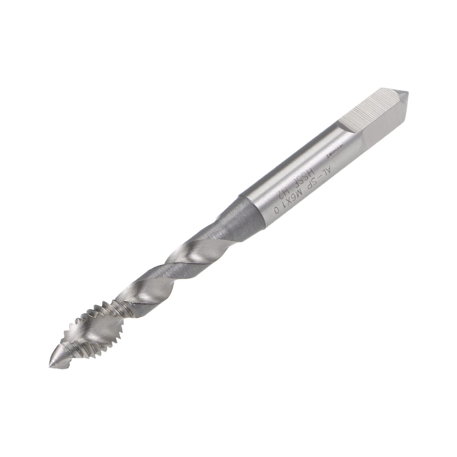 Tool parts M6 x 1 Spjral Flute Tap Metric Machine Thread Tap HSS Cobalt Uncoated
