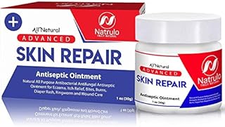 Natrulo Skin Healing Cream | Natural All Purpose Antibacterial Antiseptic Ointment for Eczema, Itch Relief, Bites, Burns, Diaper Rash, Ringworm, Wound Care | Antifungal Repair Rescue Skincare Salve