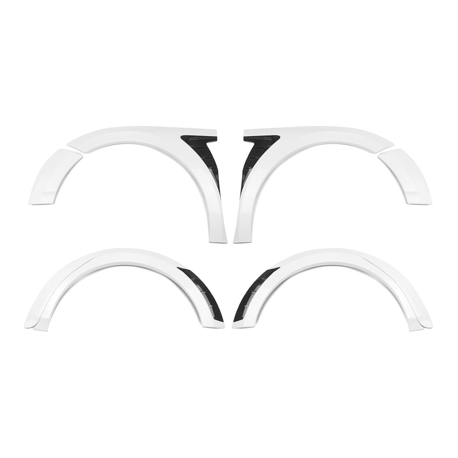 Kanhaoni Tiras Anticolisión Cejas para Toyota Camry SE XSE 2018-2022,Wheel Well Arch Eyebrow Protector Coche Arcos De Rueda De Coche,c/White