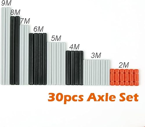 Miniatura 3 de Piezas Técnicas Ruedas Ejes Conectores de Caja de Cambios Diferenciales Ladrillos, Juego de Piezas de Repuesto a Granel Piezas de Ladrillos de