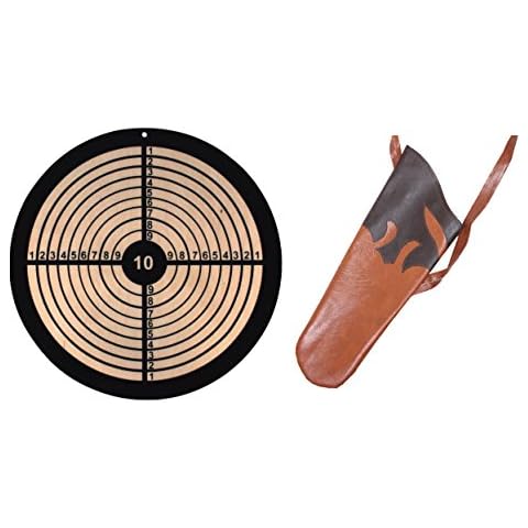 Holzspielerei Zielscheibe rund für Saugnapf & Köcher Cover