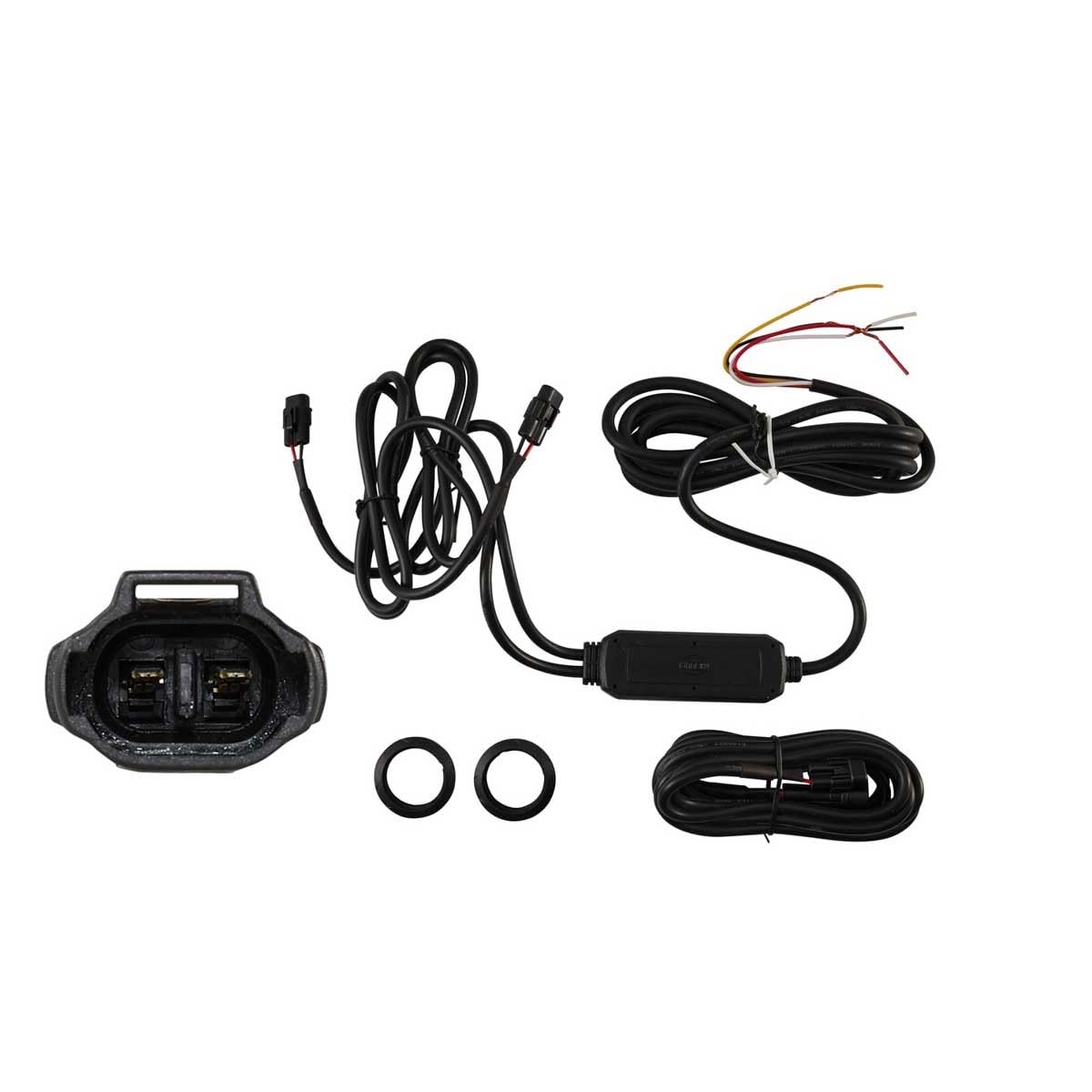 HELLA LED Rotativo - Luz de aviso, de destellos - BST-Round - 12V / 24V - blanco - Montaje - Cable: 1850mm - montaje exterior - Juego - Cant.: 2 - 2XD 014 564-801