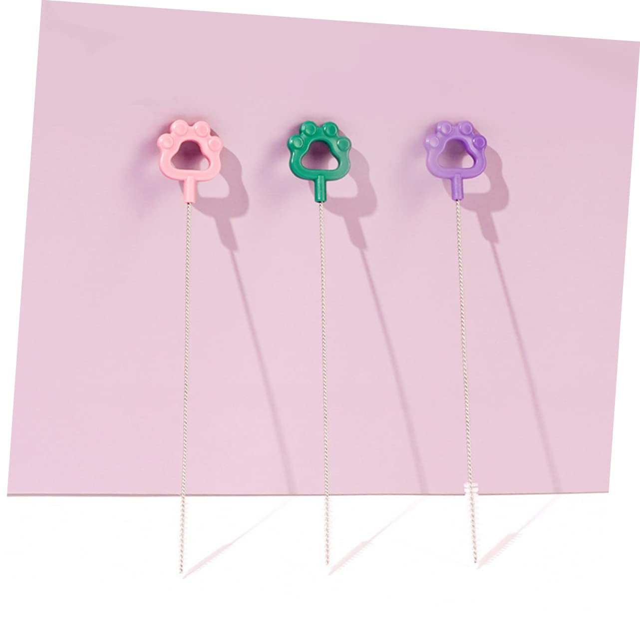 Healeved 3 Set Di Spazzole Per Cannucce Facili Da Riporre Foro Per Appendere Detergente Multiuso Per Biberon Per Bambini 12 Pezzi * 3