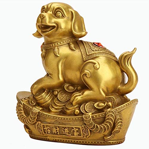 Chien du Zodiaque en cuivre pour harmoniser votre bureau familial