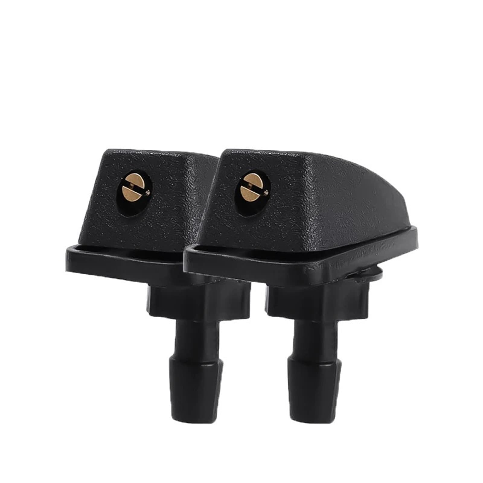 Car Windshield nozzles Universal Windshield Washer Nozzle Jet Spray Head Adjustable for Car Auto Truck Vehicle Front Wiper Cleaning System Parts(2X Black)