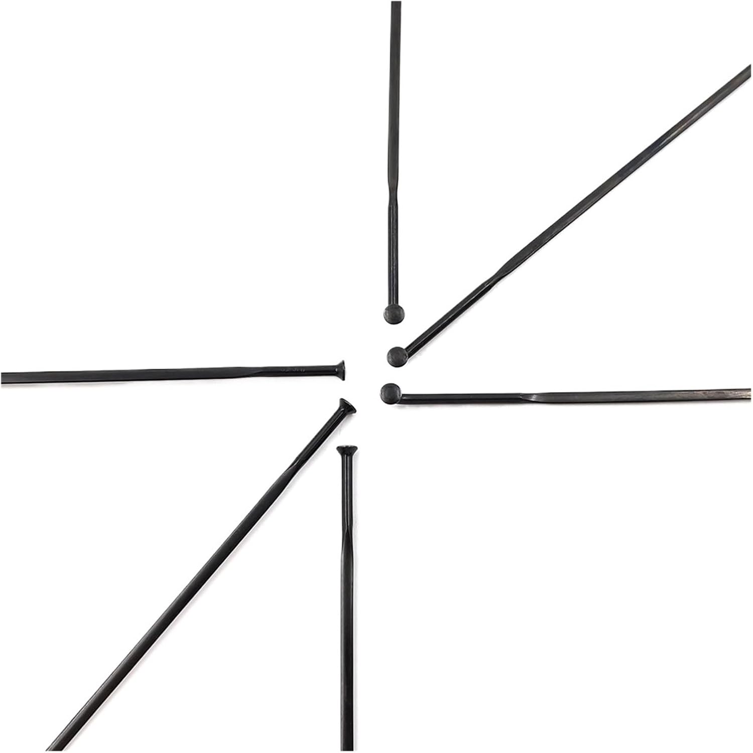 Bicycle Flat Bladed Spoke Spokes J-Bend Straight Pull M+T+B Road Bike Bicycle Aero Spokes 14G 2.0MM Bicycle Parts Weight 4.3g/Pcs(Straight Pull 56PCS)