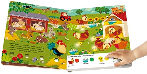 Mein großes Lichter-Wimmelbuch: Auf dem Bauernhof – Wimmelbuch ab 2 Jahre, mit über 50 Lichtern