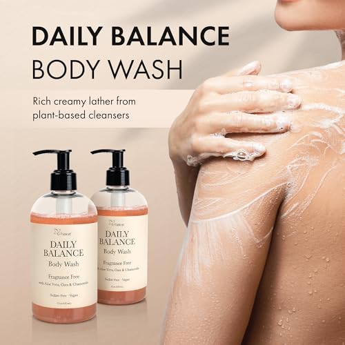 ALL Natural Body Wash, Moisturizing Shower Gel - Natural Fragnance Free Body Wash - Shower Gel For Dry & Sensitive Skin - Kids Soap - Organic, Vegan, Sulfate-Free - Bath Gel - Bath Soap with Oats by G-Fusion - Image 7