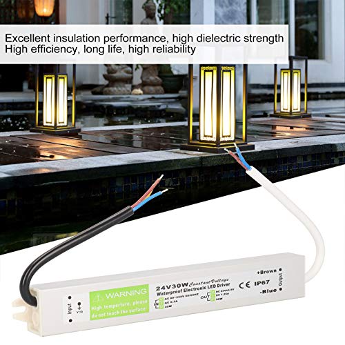 Image of 30W LED Driver Transformer, 12V /24V DC IP67 Waterproof Switching Power Supply, and Durable, Excellent Insulation, High Dielectric Strength(DC24V)