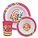 Paw Patrol Frühstücksset, 3-teiliges Geschirrset mit Teller, Schüssel und Trinkbecher, Kindergeschirr aus Kunststoff, spülmaschinen-/mikrowellengeeignet