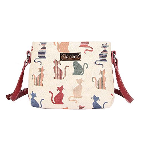 Image of Signare Tapestry Crossbody Bag Sling Shoulder Purse for Women