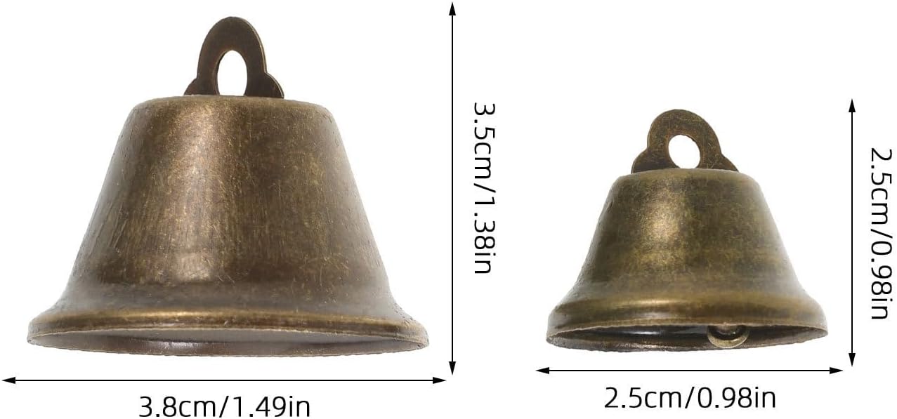 Vintage Mini Craft Bells 20pcs Iron Golden Hanging Bells