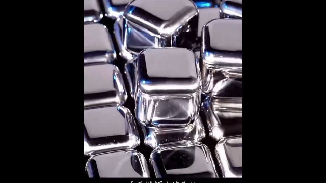 Set de 4 Cubos de Hielo Reutilizables de Acero Inoxidable con Clip de Silicona miniatura 7