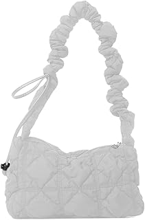 Quilted Crossbody Bag for Women Quilted Shoulder Bag Tote Handbag Purse Drawstring Shoulder Strap Crossbody Bag Quilted Clutch Handbag Purse Quilted Clutch Handbag Purse