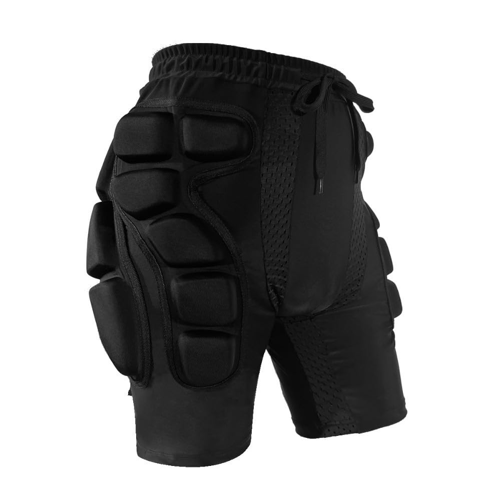 Męskie i damskie spodenki snowboardowe kompresyjne z ochroną bioder i kości ogonowej EVA, oddychająca nylonowa tkanina spandex do jazdy na nartach, łyżwach, odpowiednie dla dorosłych sportów