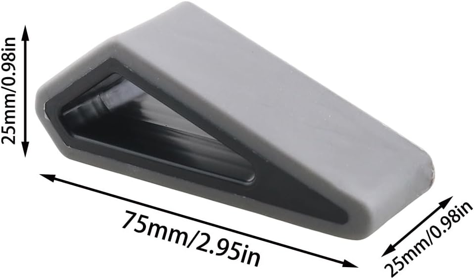 4PCS Computer Riser Cooling Base Pad Non Slip Inclined Wedge Bracket Computer Keyboard Ventilation Stand Gray 2.95inx0.98in