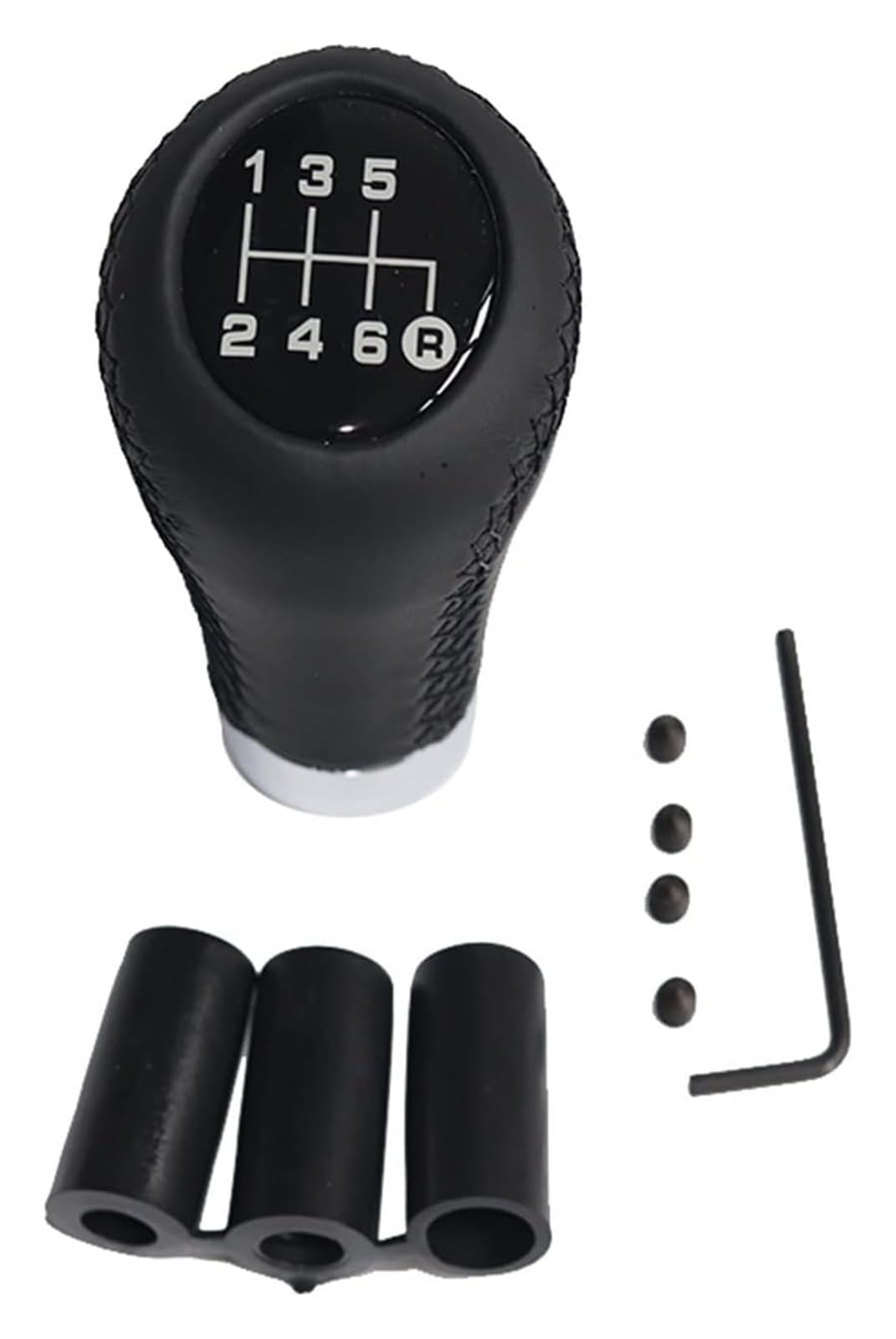 Utongmu Black Line 6 Speed Manual Gear Shift Knob For Nissan Car Gear Shift Knob 5 6 Speed Shifter Lever Manual Stick Head Handball(Black Line 6 Speed)