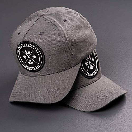 Boné Aba Curva Mvck Brasão Cinza Snapback