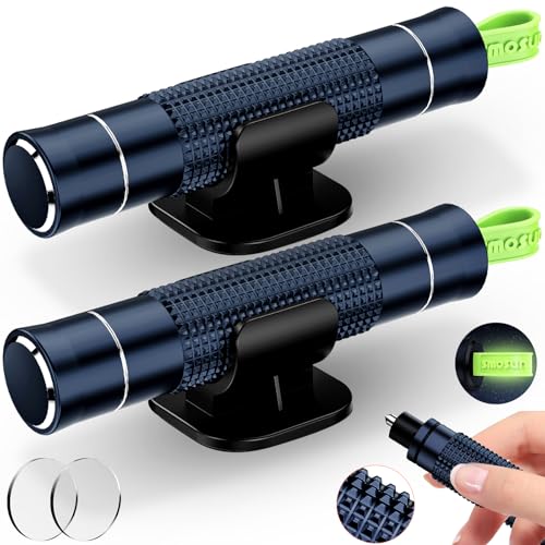 Window Breaker - SafeHammer Glass Breaker Under Water, Upgraded Antiskid, Car Hammer Seatbelt Cutter Car Window Breaker Emergency Escape Tool, Safe ha