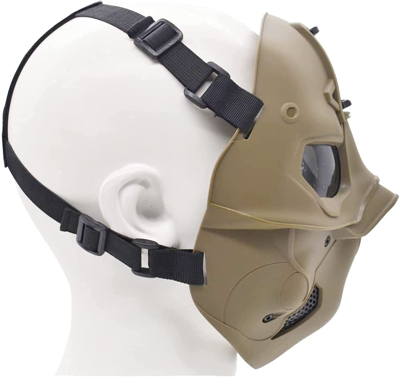 Casque tactique d'airsoft, casque rapide avec masque de protection intégral respirant et support NVG, pour paintball, CS, cosplay, Halloween Casque tactique d'airsoft, casque rapide avec masque de protection intégral respirant et support NVG, pour paintball, CS, cosplay, Halloween