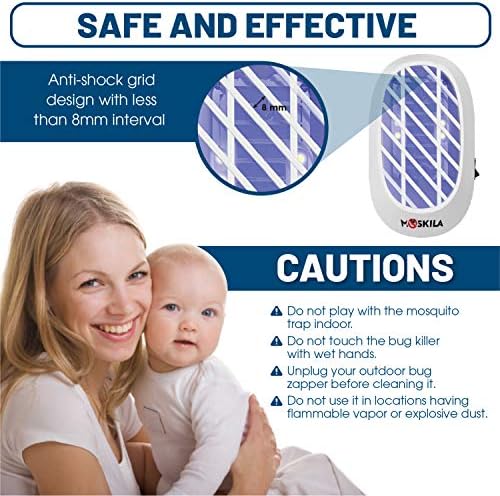 2 Packs Bug Zapper Indoor - Fly Zapper Electric - Fly Catcher Indoor - Bug Killer - Fly Killers for The Home Indoor - Fly Repellent Indoor - Fly Traps Indoor for Home Use - Fruit Fly Traps Indoor