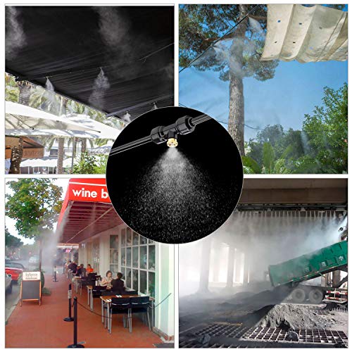 50Pcs Brass Misting Nozzles For Outdoor Cooling System 0.012" Orifice (0.3 Mm) 10/24 Unc #TOP5