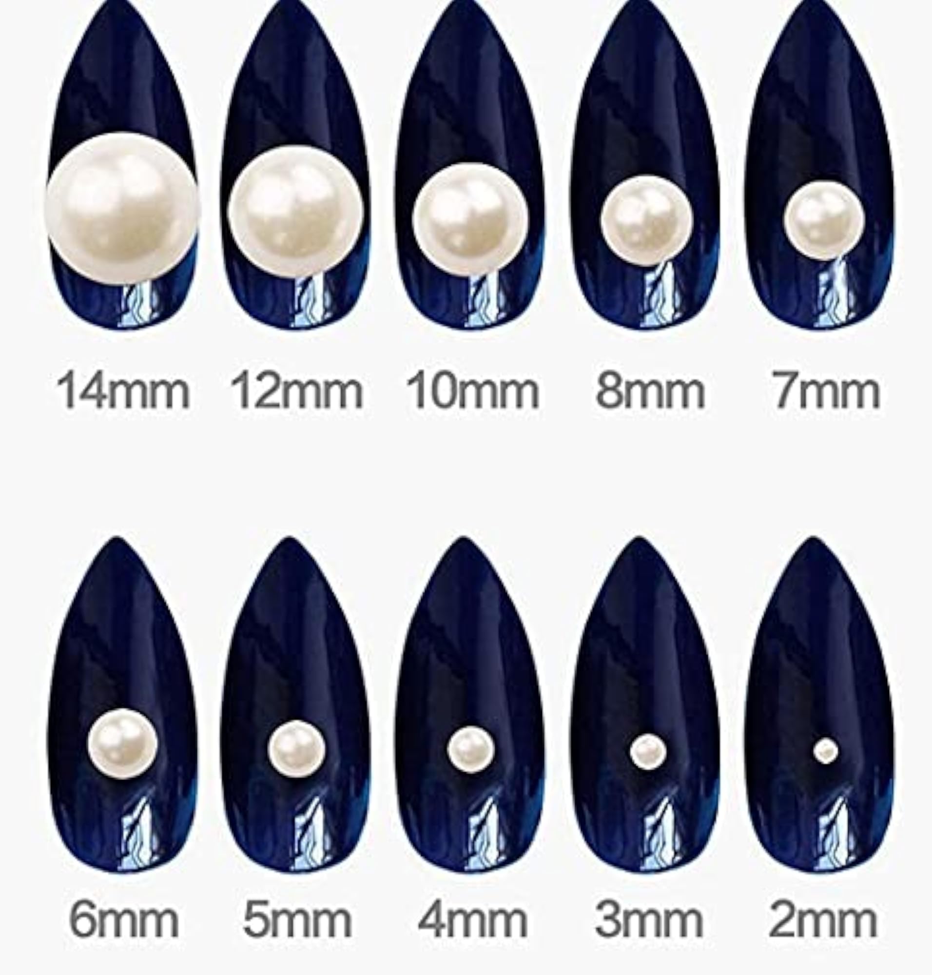 14mm Cabochon Faux Dome Round Pearl Flatback Beads, 50pcs