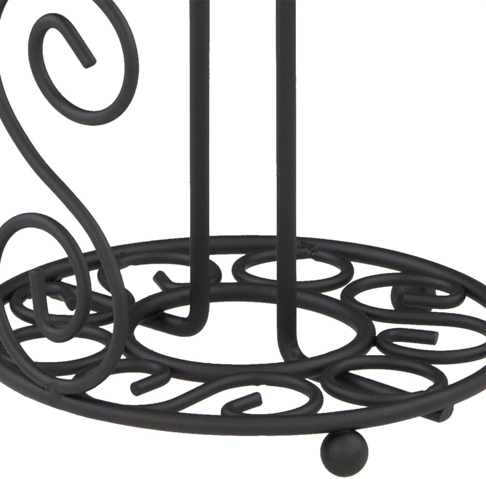 Home Basics Black Paper Towel Holder