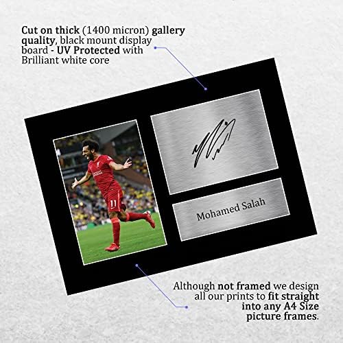 HWC Trading Mohamed Mo Salah Gifts Signed Printed Autograph Liverpool Gift Print Photo Picture Display