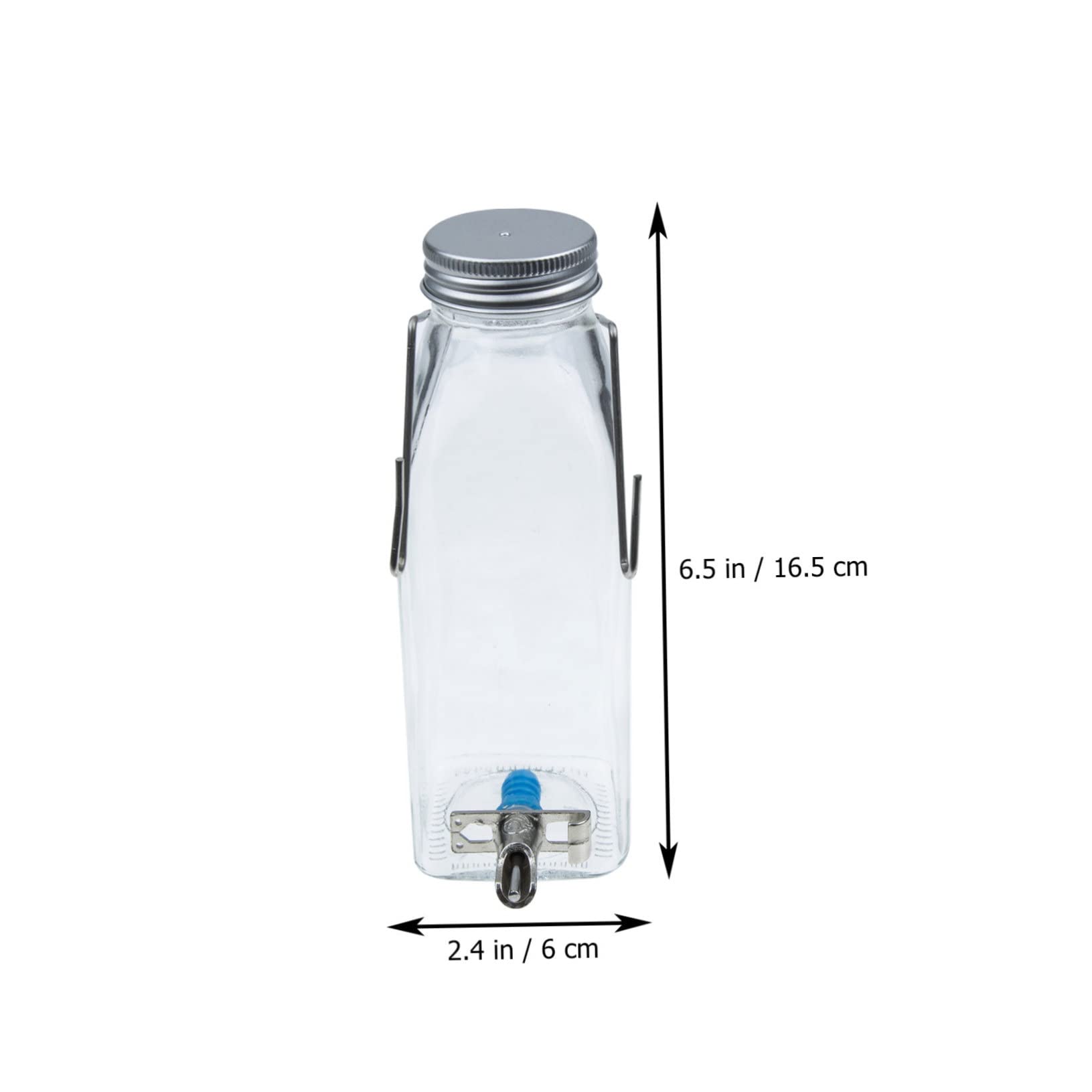 DECOMELODY Water Bottle Rabbit Water Bottle Dispenser 350ml Quiet Waterer for Small Pets