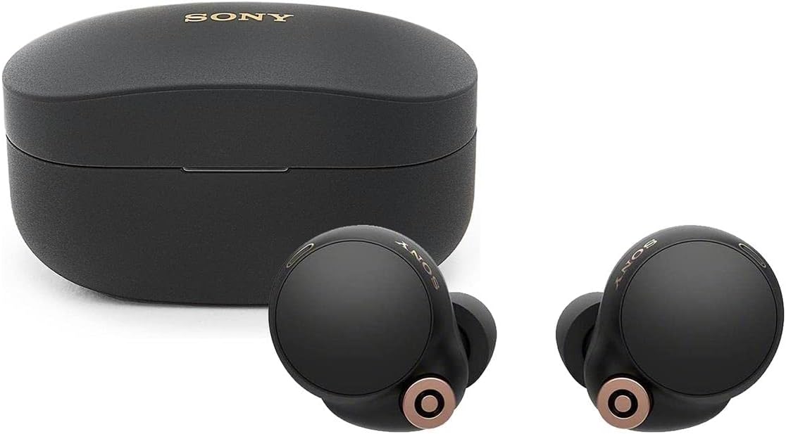 sony wf 1000xm4 truly wireless noise canceling earbuds black with powervault iii 10000mah wireless charger