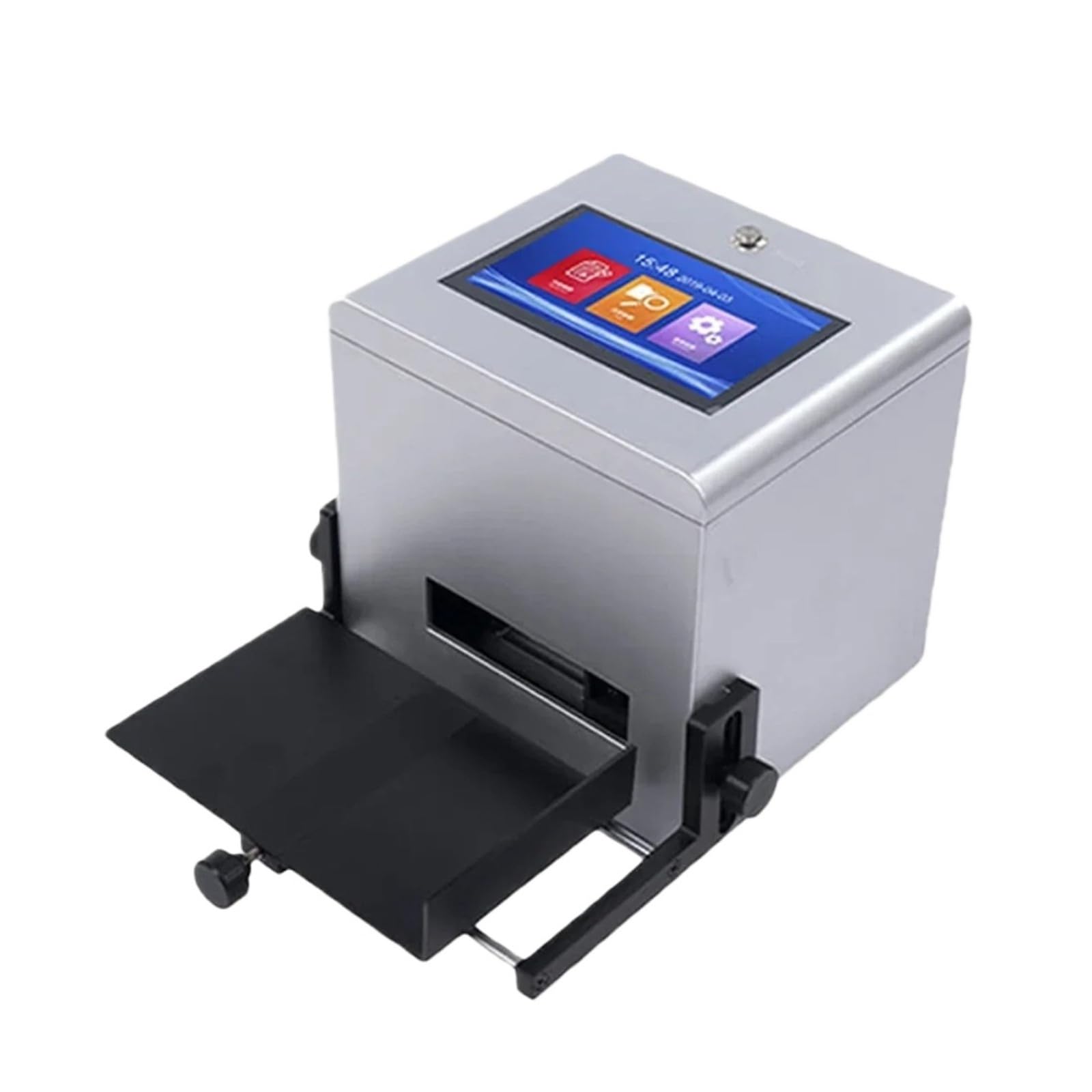 MYUYEE 12.7Mm/25.4Mm Thermal Inkjet Printer, Qr Barcode Batch Number Image Date Number Logo Expiry Date Desktop Inkjet Printer On Any Surfaces (12.7Mm7Inch Screen)