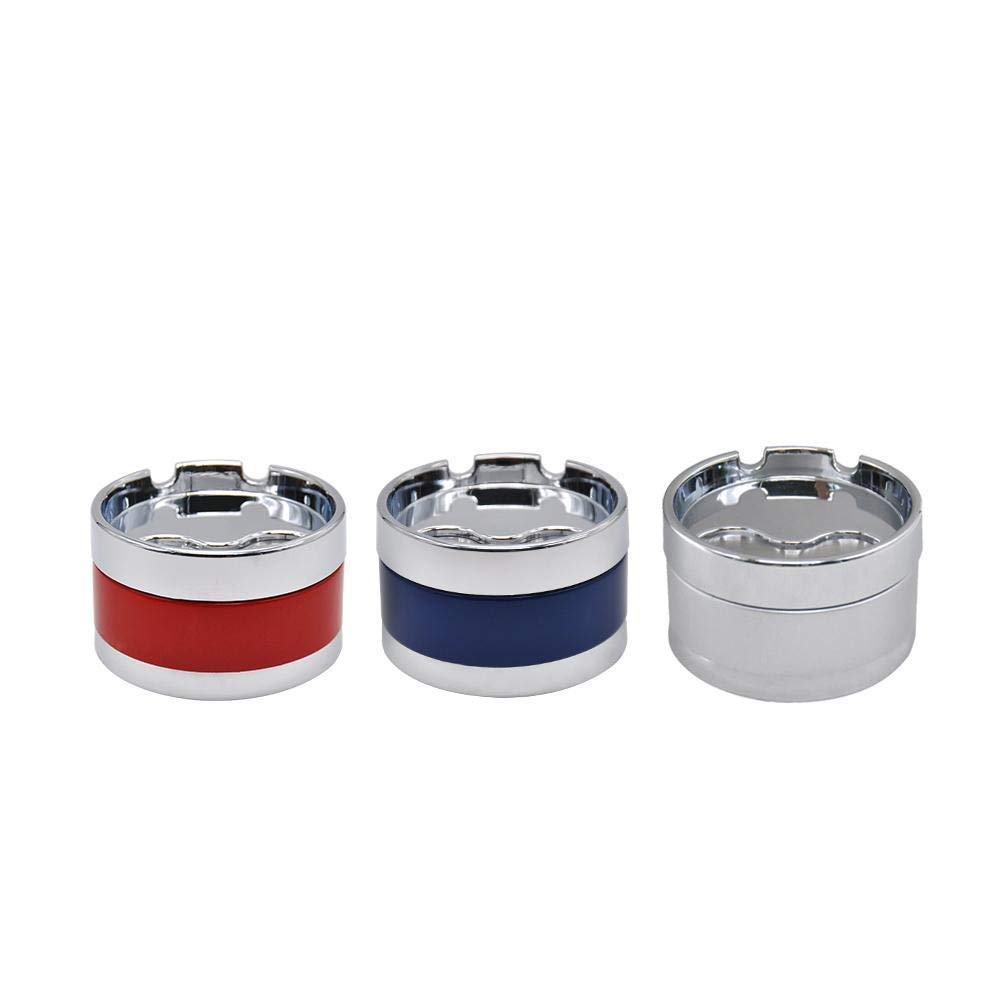 Plastic and Stainless Steel Windproof Ashtray Rotating Lid Convenient Smokeless Ashtray For Cigarette, Cigar for Home and Office(pack of 3PC, Multicolor)-image-37