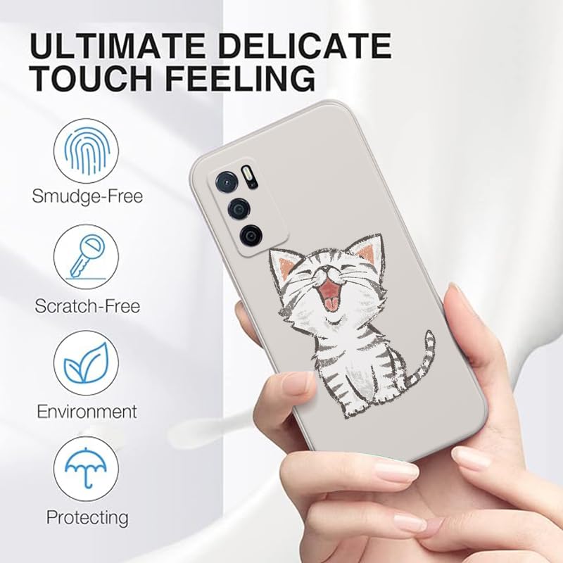 WOKEZ Silikonfodral för Redmi Note 13 Pro/Poco X6 5G - Kattunge