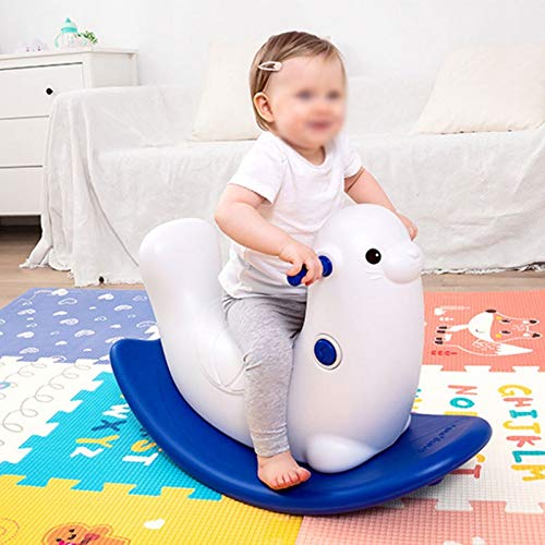 YWSZJ Kinder schöne Robbe Schaukelpferd Baby Indoor-Spielplatz Kunststoff Schaukelstuhl Kinder Fahrt auf Tierspielzeug – Bild 3