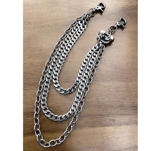 Image of PINKPIN Pants Chain Wallet Keychain Unisex Hip Hop Biker Jean Chains Punk Streetwear Accessory for Men Women
