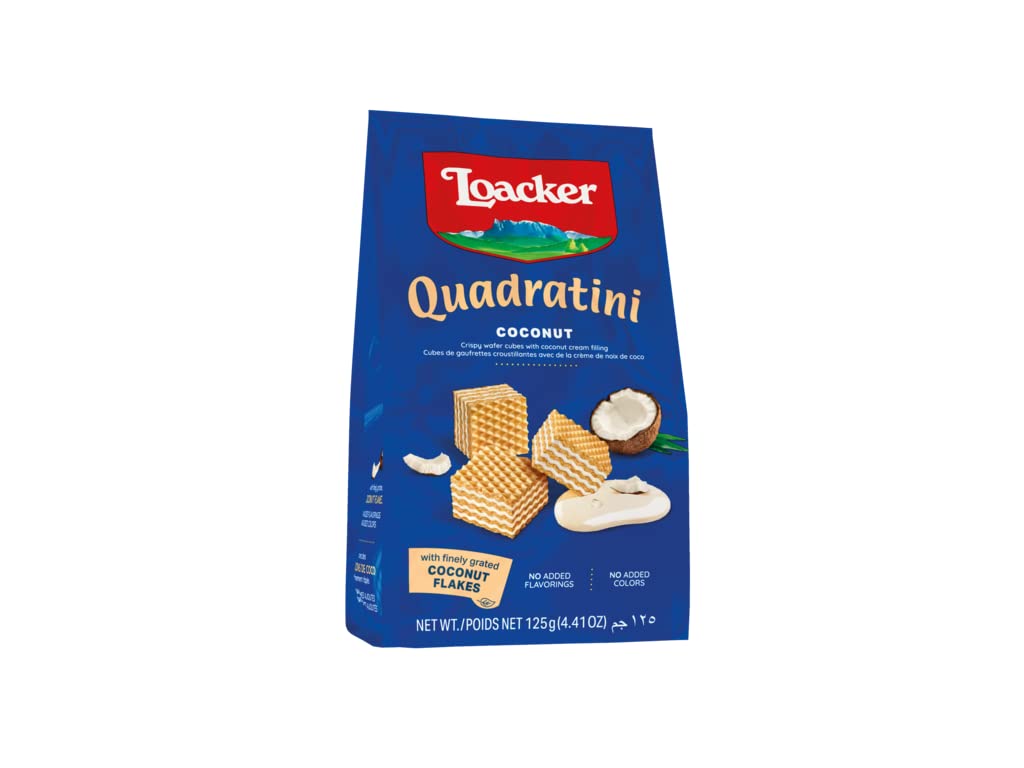 Loacker Quadratini Coconut - 125 g