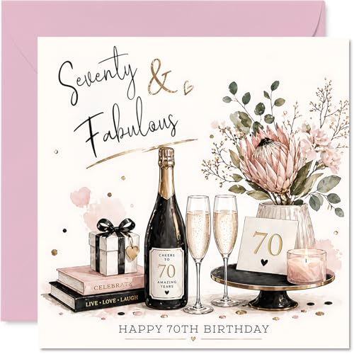 Carte 70e anniversaire Levez un verre