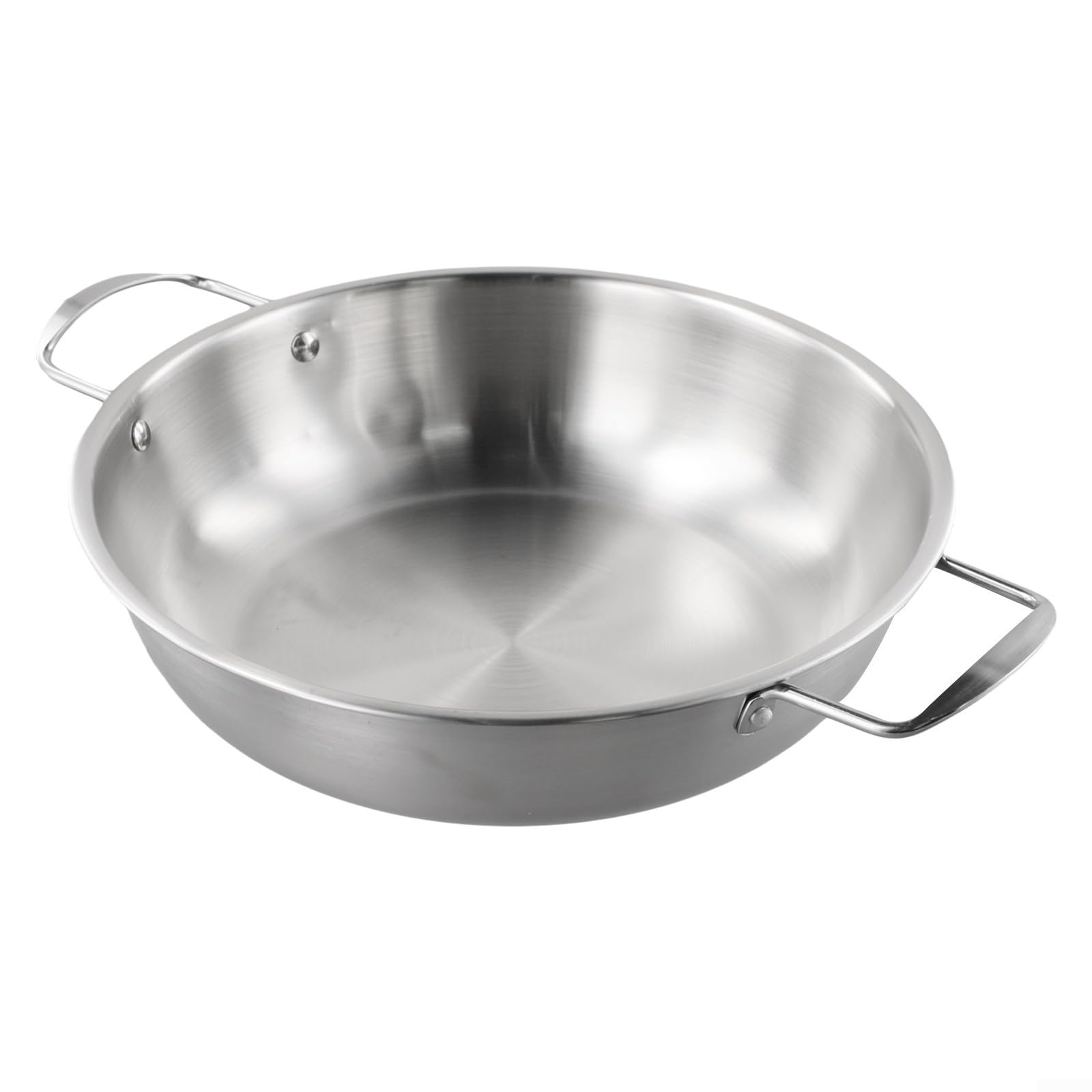Olla coreana de los tallarines del acero inoxidable los 24cm con el interior liso y la conductividad termal equilibrada