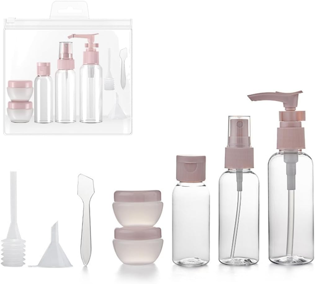 8 Pièces Flacon Voyage, Kit Voyage Produit Toilette, Bouteilles de Voyage, Contenant de Voyage à Remplir, Adaptés pour Le Shampooing, la Lotion, Le Revitalisant, Le Gel Douche 8 Pièces Flacon Voyage, Kit Voyage Produit Toilette, Bouteilles de Voyage, Contenant de Voyage à Remplir, Adaptés pour Le Shampooing, la Lotion, Le Revitalisant, Le Gel Douche