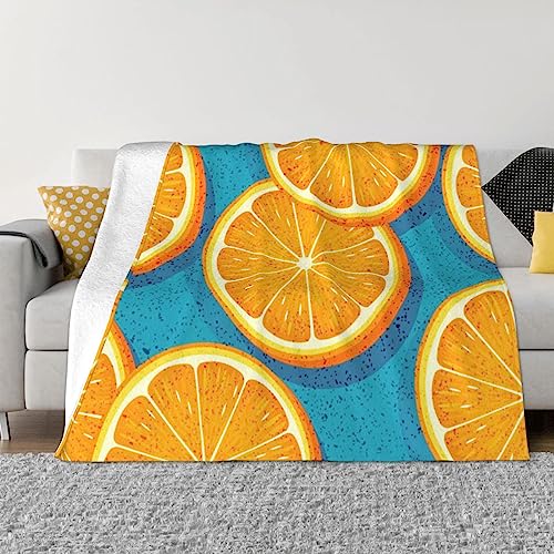 Couverture canapé flanelle orange pour vos soirées cocooning - 2