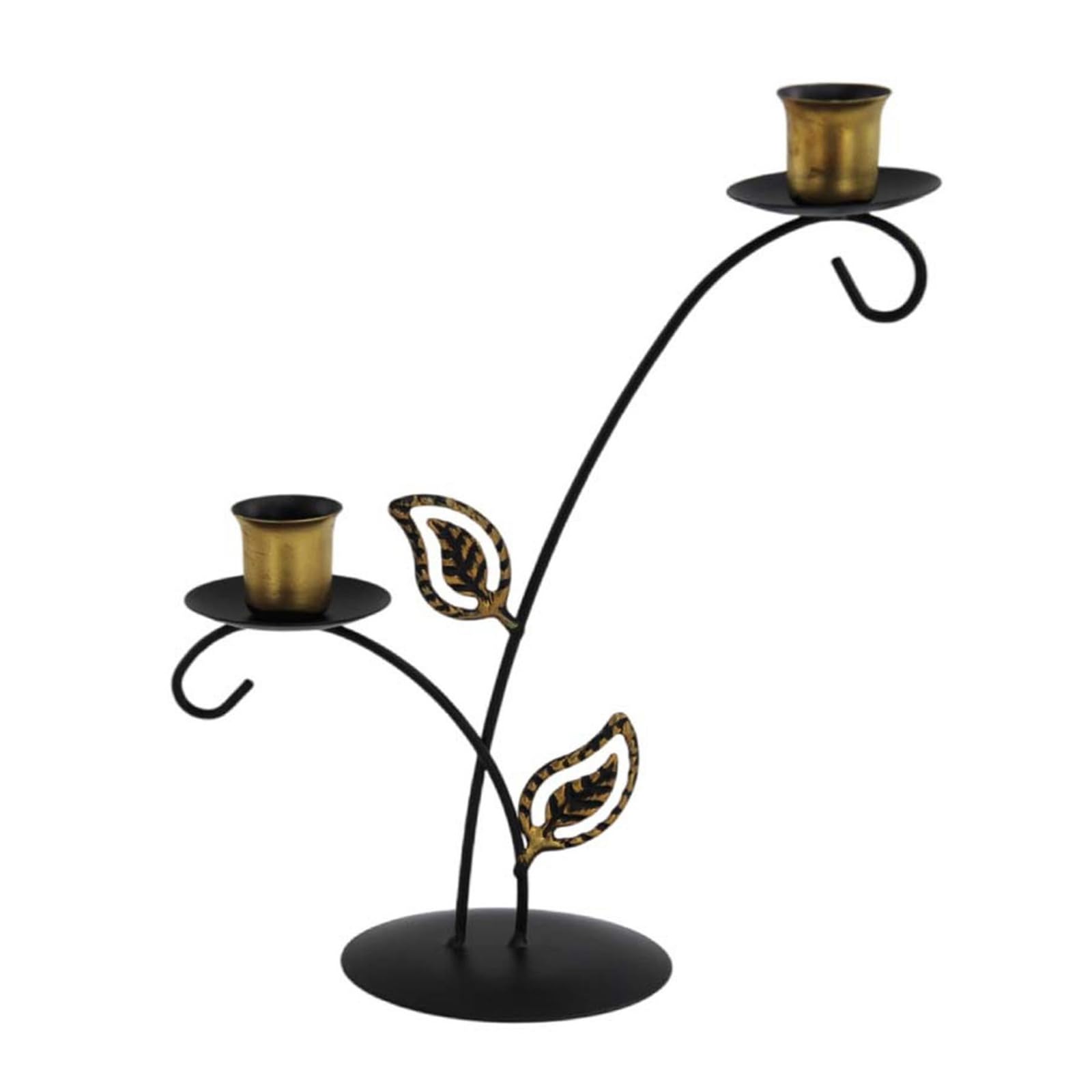 Buxuaaaa Flower Metal Hollowout Iron Taper Holders Candlestick for Weddings Anniversaries and Holiday Decoration Romantics Cadnlestick Holders