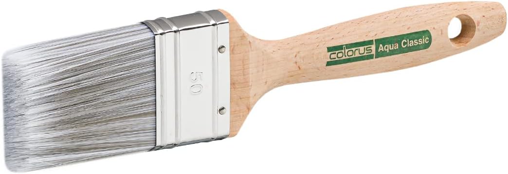 Professional Paint Brush Set 3 Pieces Paint Brush Set 30 mm 40 mm 50 mm Paint Brush Made of Artificial Bristles Flat Brush Set for Painting Work, Painting Supplies, Paint Tools