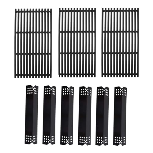 Image of SafBbcue Grill Replacement Parts for Expert Grill 6 Burner 720-0969 720-0969GB 720-0969GA 720-0969G, Grill Cooking Grates and Heat Plates for Nexgrill 5 Burner 720-0882A 720-0882AE Replacement Parts