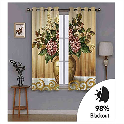 Rideau à oeillets haut de gamme 100% polyester isolant thermique 3D - 6