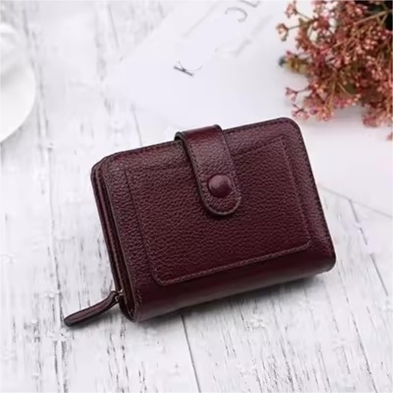 Women Wallets Luxury Small Mini Coin Purse Hasp Card Holder Lady Wallet Zipper Female Leather Buckle(D)2