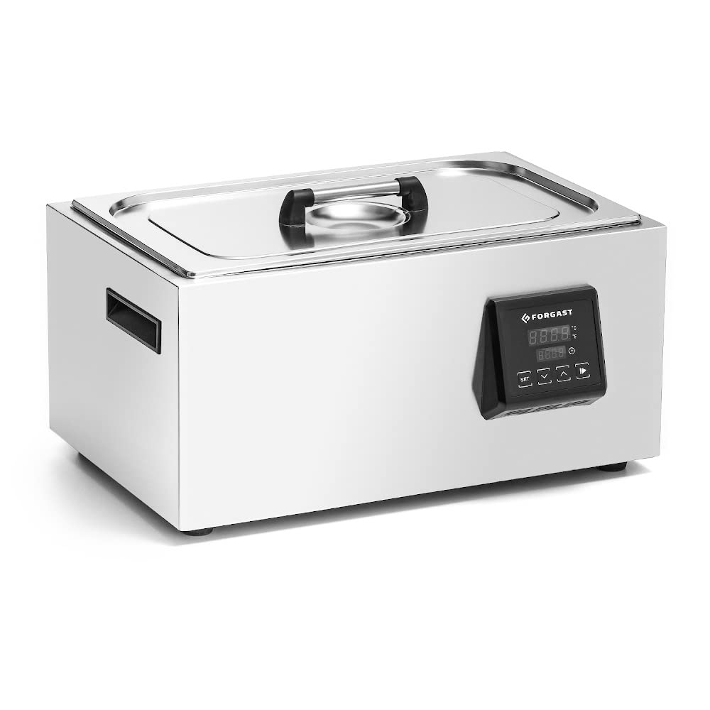 Sous Vide Roner Cucina Professionale, Circolatore Bagnomaria, Machina Sottovuoto, Slow Cooker, 28 Litri, per Cottura a Bassa Temperatura, 5-95 ºC, Potenza 1.5 kW, 230V