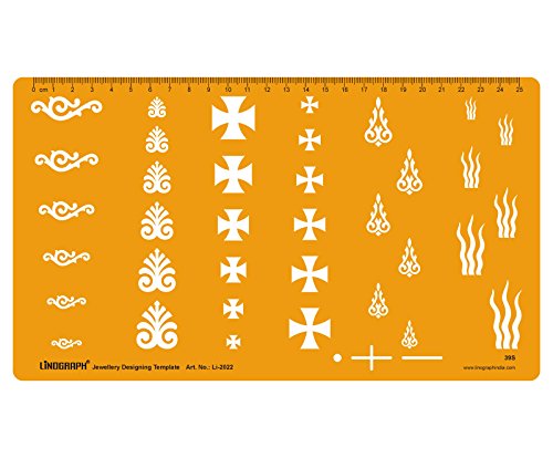 Jewellery Design Template Art & Craft Floral Design Template Stencil Symbols Technical Drafting Drawing Scale